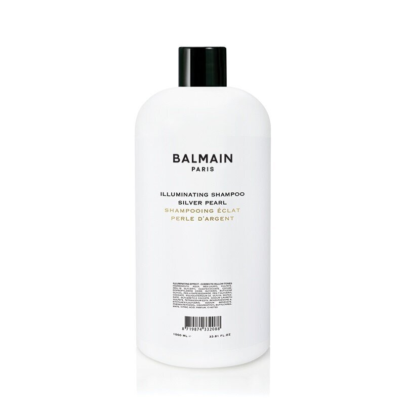 Balmain Illuminating Silver Pearl 1000 ml Kollakat tooni neutraliseeriv šampoon heledatele ja hallidele juustele цена и информация | Šampoonid | hansapost.ee