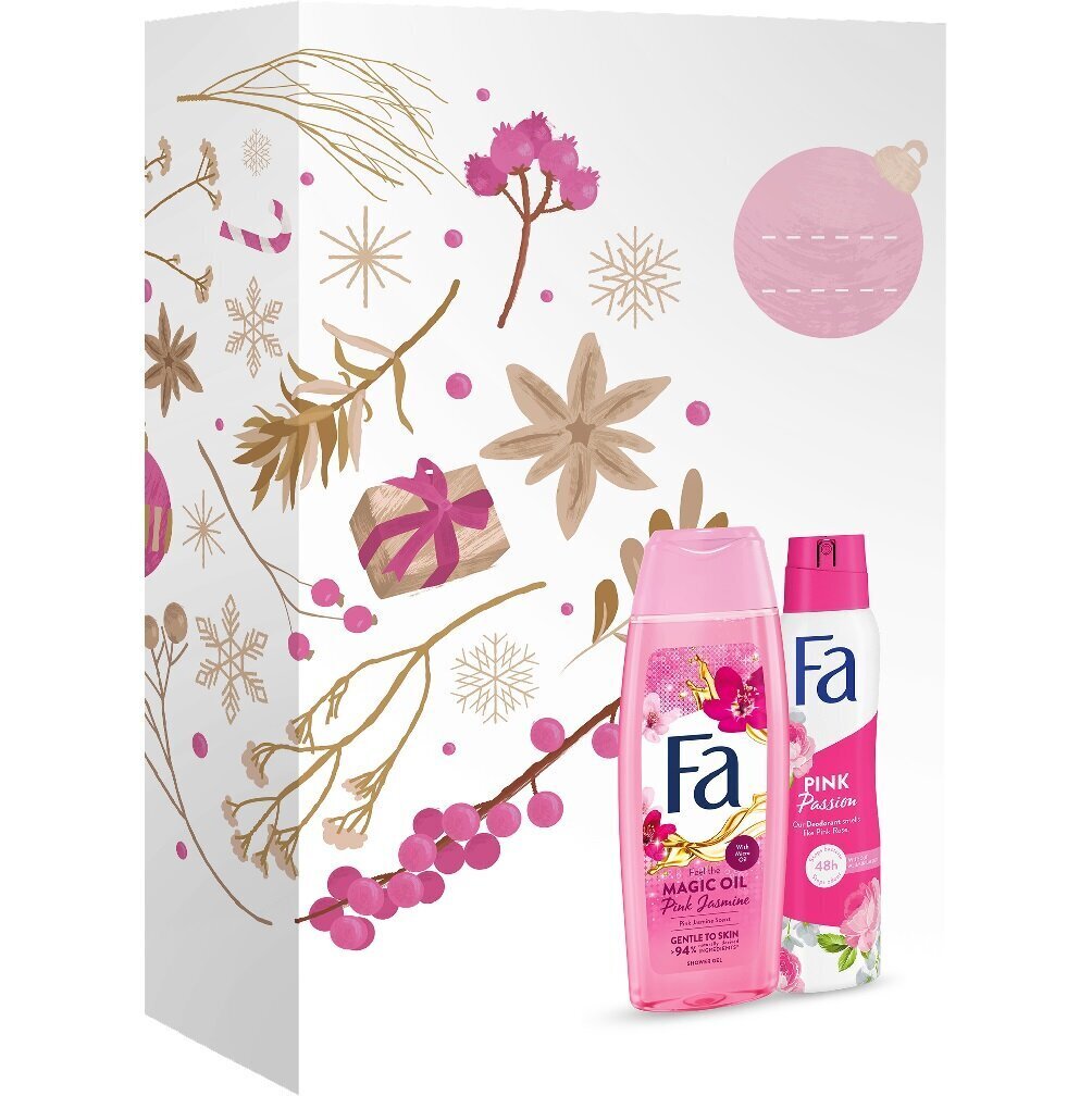 Komplekt Fa Pink Jasmine naistele: deodorant 150 ml + dušigeel 250 ml hind ja info | Dušigeelid, õlid | hansapost.ee