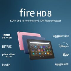 Tahvelarvuti Amazon Fire HD 8 32GB 2022, must hind ja info | Amazon Arvutid ja IT- tehnika | hansapost.ee