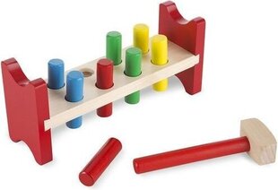 Развивающая деревянная игрушка с кубиками и молотком Melissa & Doug цена и информация | Игрушки для малышей | hansapost.ee