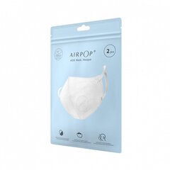 Гигиеническая маска AirPop (2 шт.), белая цена и информация | Аптечки | hansapost.ee
