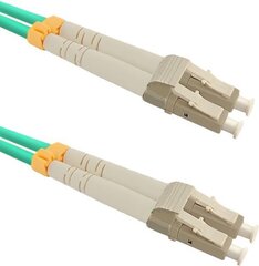 Qoltec Optiline patchcord LC / UPC - LC / UPC | Multirežiim | 50/125 | OM4 | Dupleks | 2 m hind ja info | Qoltec Kodumasinad | hansapost.ee