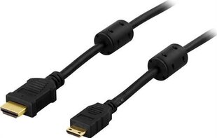 Kabelis Deltaco HDMI-1016 HDMI-HDMI MINI, 1m цена и информация | Кабели и провода | hansapost.ee