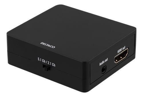 Adapter Deltaco HDMI to HDMI + SPDIF / 3.5mm, Ultra HD in 30Hz / HDMI-7038 цена и информация | USB adapterid ja jagajad | hansapost.ee