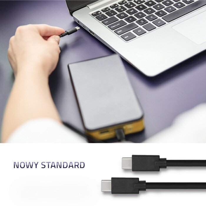 Qoltec USB 3.1 tüüpi C isa USB 3.1 tüüpi C isa hind ja info | Juhtmed ja kaablid | hansapost.ee