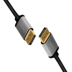Displayport cable 4K/60 Hz,DP/M do DP/M,alu. 5m hind ja info | Juhtmed ja kaablid | hansapost.ee