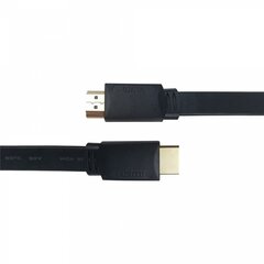 Deltaco, Flat High Speed su Ethernet HDMI, 4K UHD, 1 m цена и информация | Кабели и провода | hansapost.ee