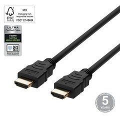 Deltaco, Ultra High Speed HDMI, 8K 60Hz/4K 120Hz, 2 m price and information | Wires and cables | hansapost.ee