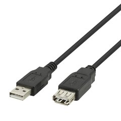 Deltaco, USB ilgintuvas, USB-A kištukas - USB-A lizdas, 3 m hind ja info | Juhtmed ja kaablid | hansapost.ee