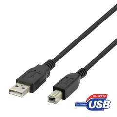 Deltaco, USB 2.0 "A-B", 2 m hind ja info | Juhtmed ja kaablid | hansapost.ee