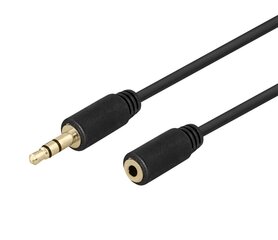 Deltaco, 3.5 mm, 2 m price and information | Wires and cables | hansapost.ee