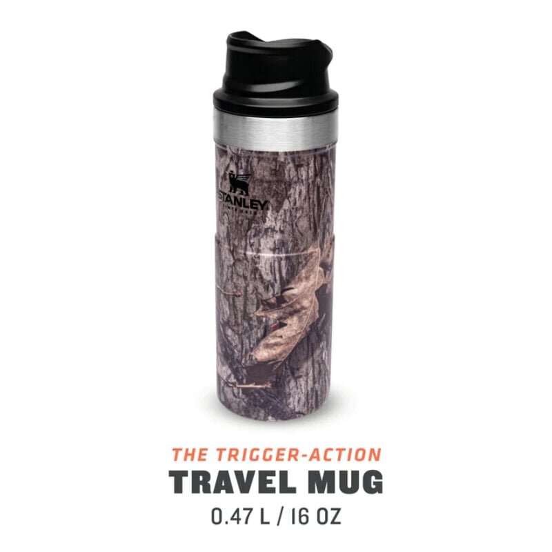 Terminis puodelis Trigger-Action Travel Mug Classic 0,47L Country Mossy Oak hind ja info | Termosed ja termokruusid | hansapost.ee