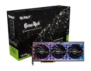 Palit GeForce RTX 4080 GameRock, 6 GB|GDDR6X|256 bit|PCIE 4.0 16x|GPU 2205 MHz|Active|1xHDMI|3xDisplayPort|NED4080019T2-1030G цена и информация | Видеокарты | hansapost.ee