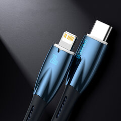 Baseus Glimmer Series, быстрая зарядка USB-C - Lightning 480 МБ/с, PD 20 Вт, 2 м, черный цена и информация | Кабели для телефонов | hansapost.ee