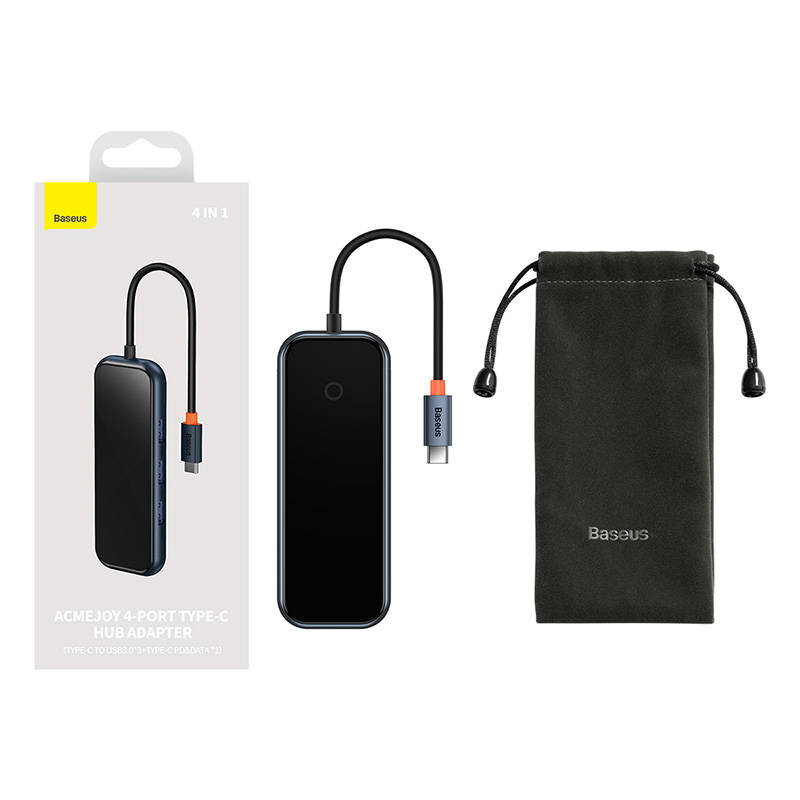 BASEUS ACMEJOY, HUB 4IN1, USB-C TO 3XUSB 3.0 + USB-C hind ja info | USB adapterid ja jagajad | hansapost.ee