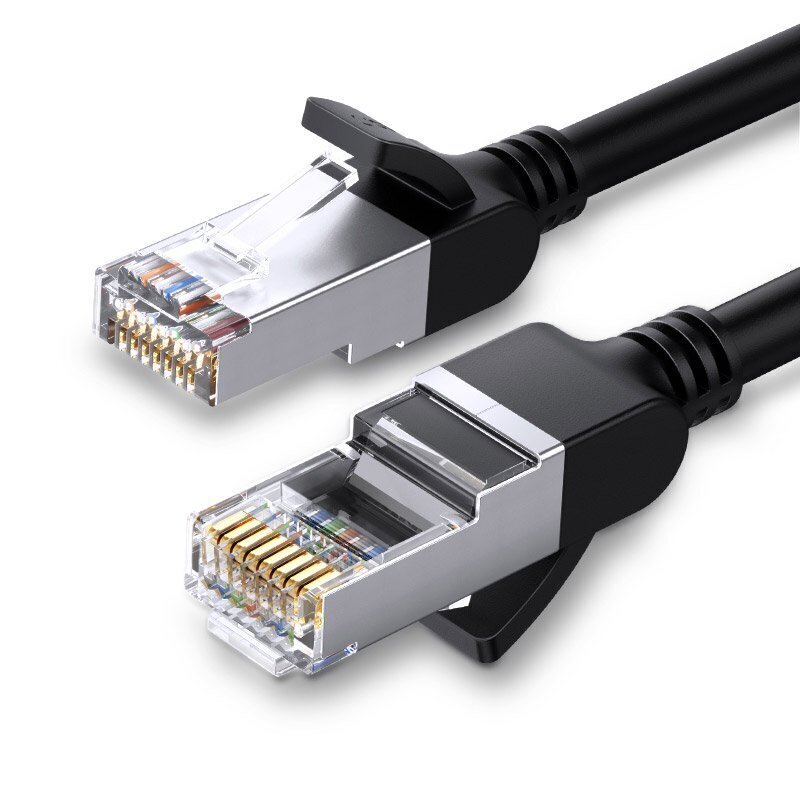 Ugreen NW101 50187, Ethernet patchcord cable RJ45 Cat 6 UTP 1000 Mbps 5 m black цена и информация | Juhtmed ja kaablid | hansapost.ee