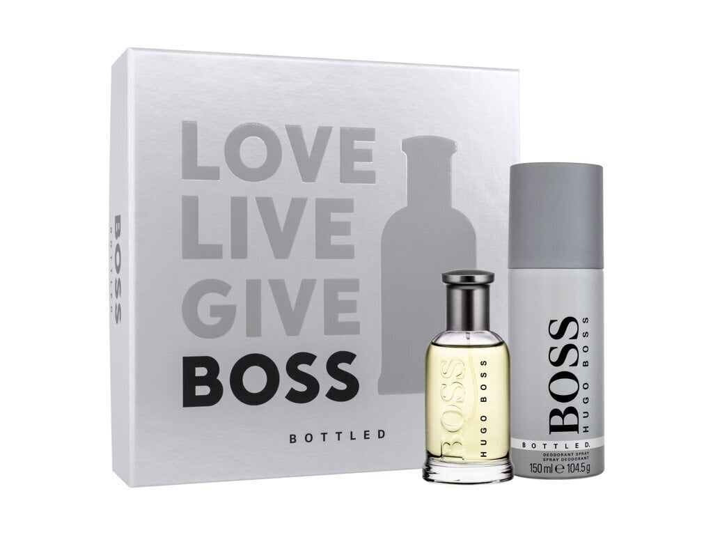 Meeste komplekt Hugo Boss Boss Bottled: tualettvesi EDT, 50 ml + deodorant, 150 ml цена и информация | Parfüümid meestele | hansapost.ee
