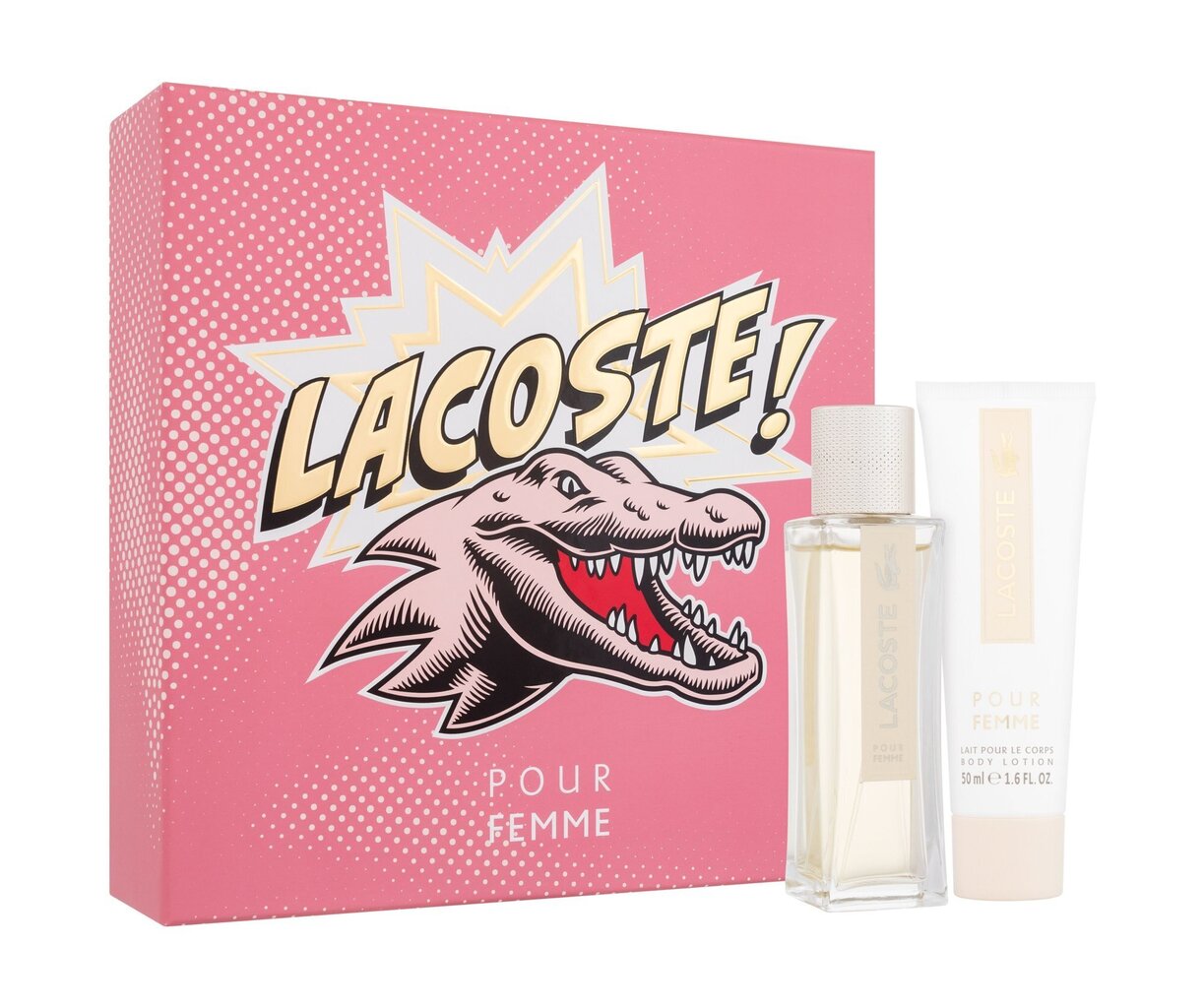 Naiste komplekt Lacoste Pour Femme: parfüümvesi EDP, 50 ml + kehakreem, 50 ml hind ja info | Parfüümid naistele | hansapost.ee
