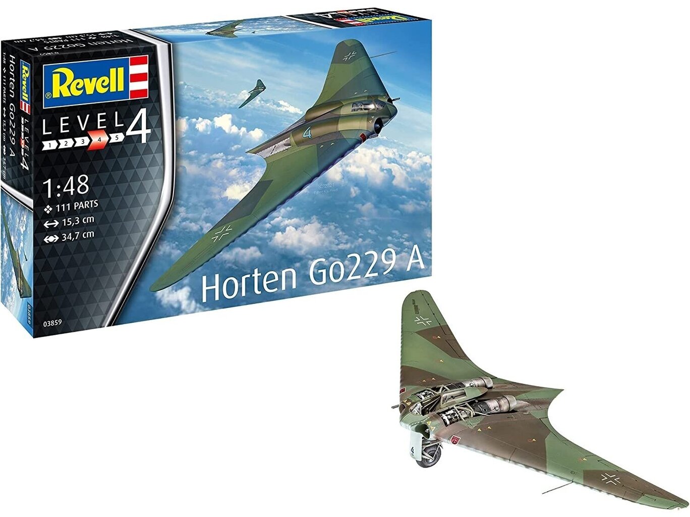 Revell - Horten / Gotha Go 229 A, 1/48, 03859 price and information | Klotsid ja konstruktorid | hansapost.ee