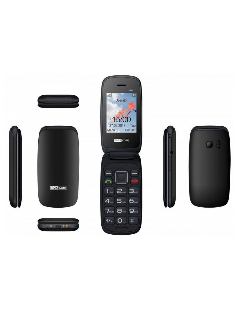 Maxcom Telefon MM 817, Must hind ja info | Telefonid | hansapost.ee