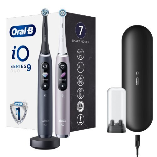 Oral-B iO9 Series Duo Pack Black Onyx/ Rose hind ja info | Elektrilised hambaharjad | hansapost.ee