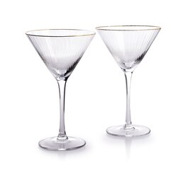 MADA GOLD 2 martini klaasi komplekt 300ml 12x8xh18cm hind ja info | Klaasid, kruusid ja kannud | hansapost.ee