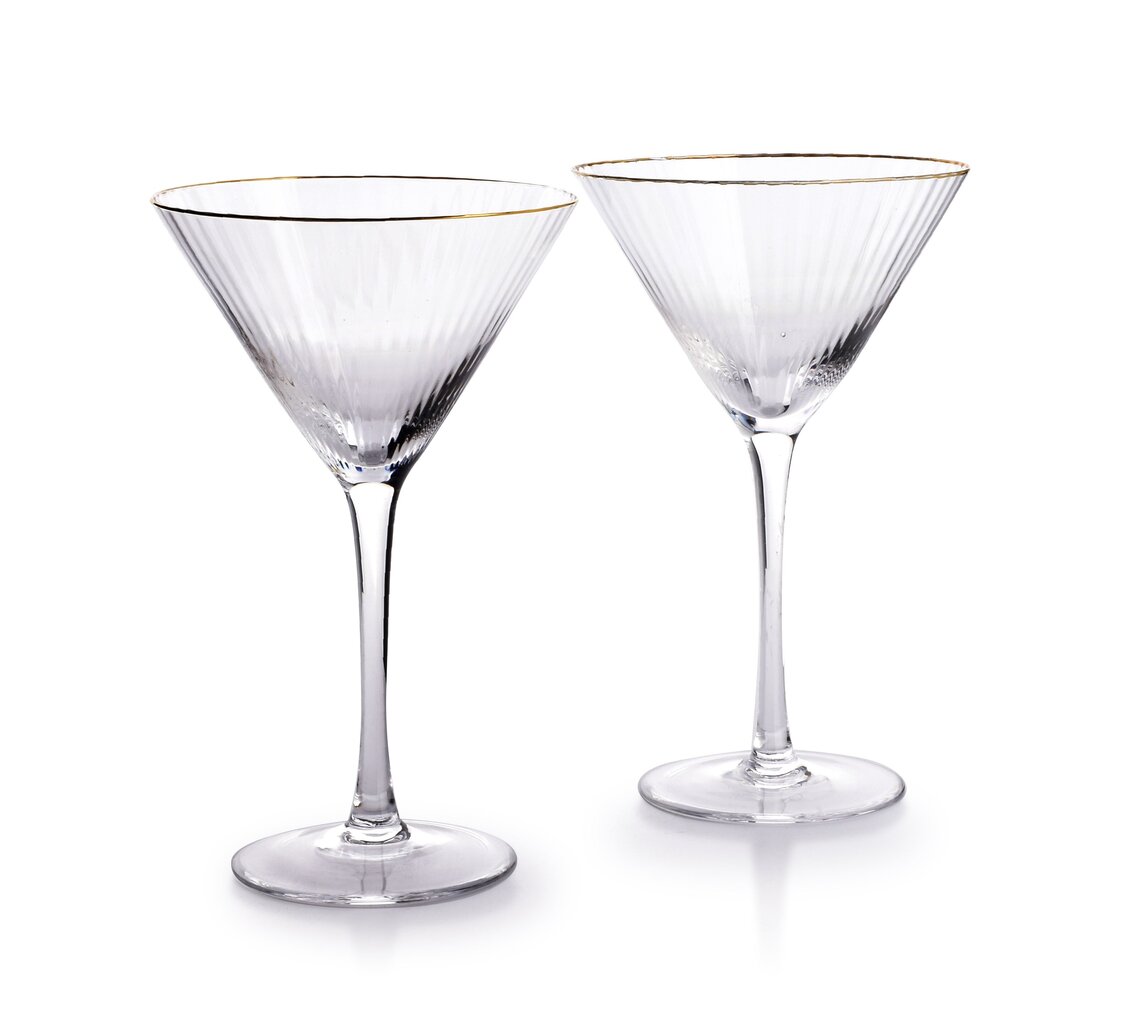 MADA GOLD 2 martini klaasi komplekt 300ml 12x8xh18cm hind ja info | Klaasid, kruusid ja kannud | hansapost.ee