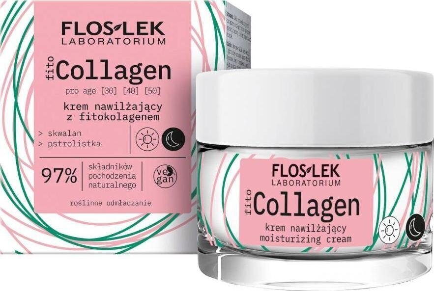 Niisutav päevakreem Floslek fitocollagen, 50 ml hind ja info | Näokreemid | hansapost.ee