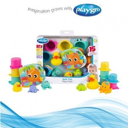 Vannimänguasjade komplekt Fun Play Plaugro, 0188341 цена и информация | Beebide mänguasjad | hansapost.ee