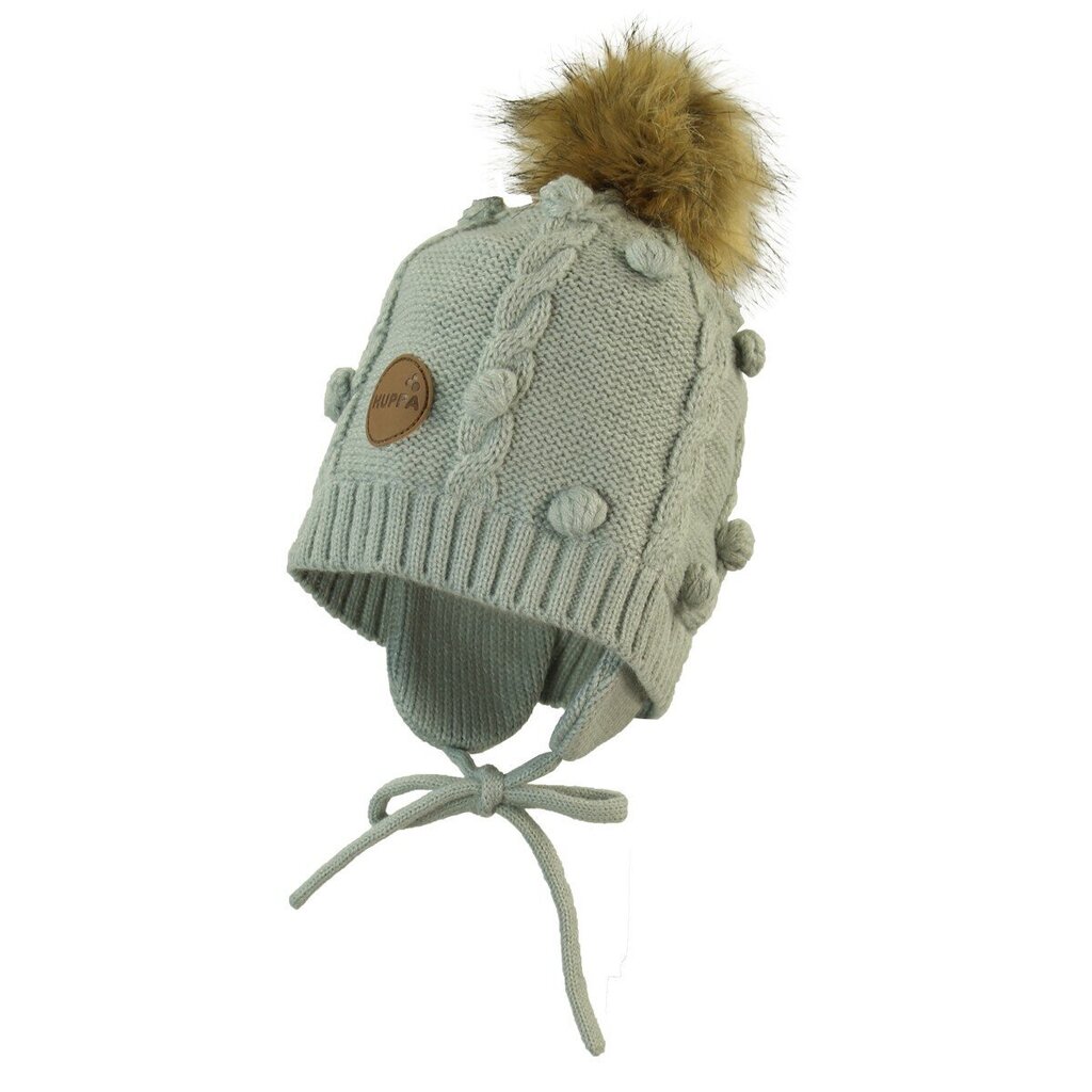 Huppa laste talvemüts MACY, helehall цена и информация | Mütsid, sallid, kindad tüdrukutele | hansapost.ee