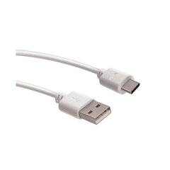 Forever cable USB - USB-C 1,0 m 2A white hind ja info | Mobiiltelefonide kaablid | hansapost.ee