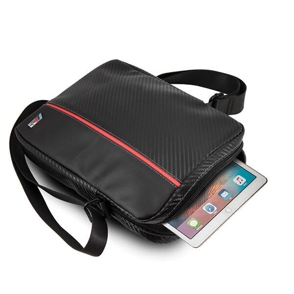 Torba BMW BMTB8CAPRBK Tablet 8" czarny/black Carbon / Red Stripe цена и информация | Tahvelarvuti ümbrised ja kaaned | hansapost.ee