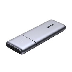 Ugreen housing M.2 NVMe / M.2 SATA SSD SSD USB 3.2 Gen 2 (10Gbps) gray + cable USB - USB Type C 0.5m + USB Type C - USB Type C 0.5m (CM389) cable hind ja info | USB adapterid ja jagajad | hansapost.ee