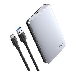 Ugreen pocket enclosure for 2.5 &#39;&#39; SATA 3.0 6Gbps hard disk gray + cable USB - USB Type C 0.5m (CM300) цена и информация | Адаптеры и USB-hub | hansapost.ee