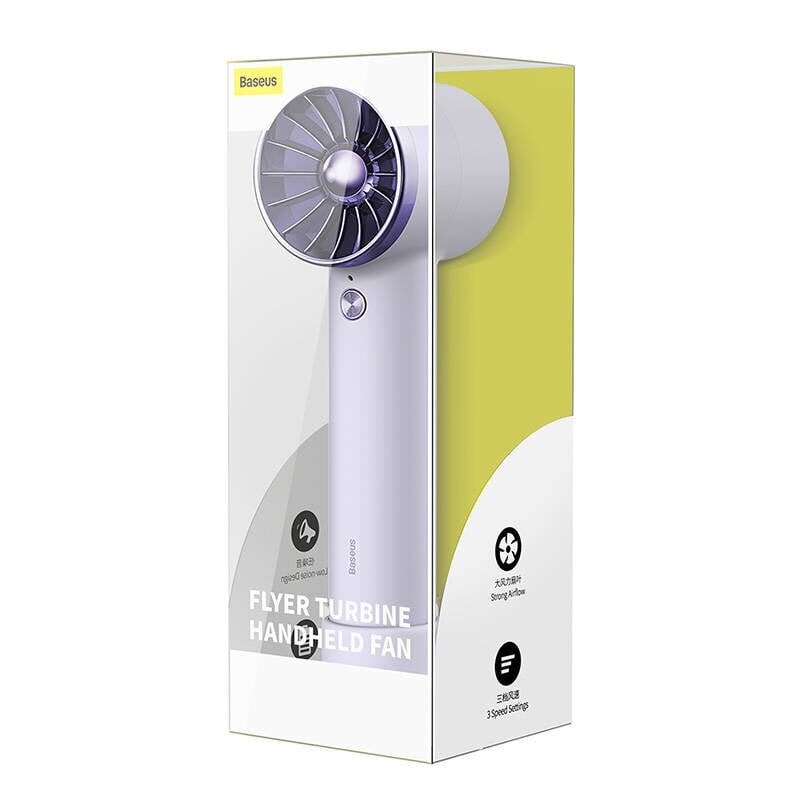 Baseus Flyer Turbine portable hand fan + USB-C cable (purple) hind ja info | Ventilaatorid | hansapost.ee