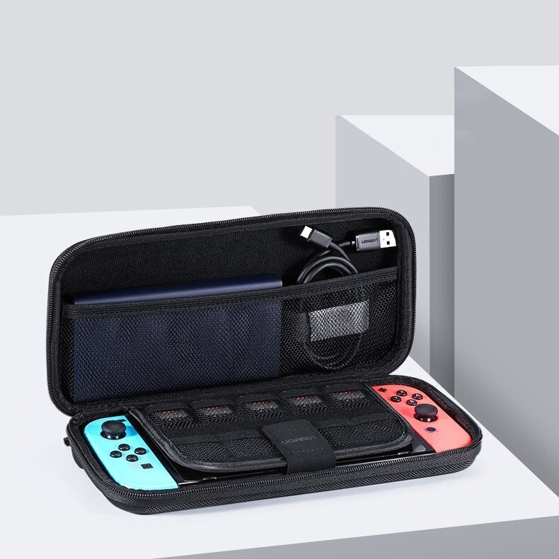 Ugreen case box for Nintendo Switch and accessories S 26.5 x 10 x 13.5 cm black (50275 LP145) hind ja info | Mängukonsoolide lisatarvikud | hansapost.ee