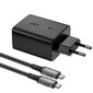 Acefast 2in1 charger GaN 65W USB Type C / USB, adapter HDMI adapter 4K @ 60Hz (set with cable) black (A17 black) (Black) hind ja info | Laadijad mobiiltelefonidele | hansapost.ee