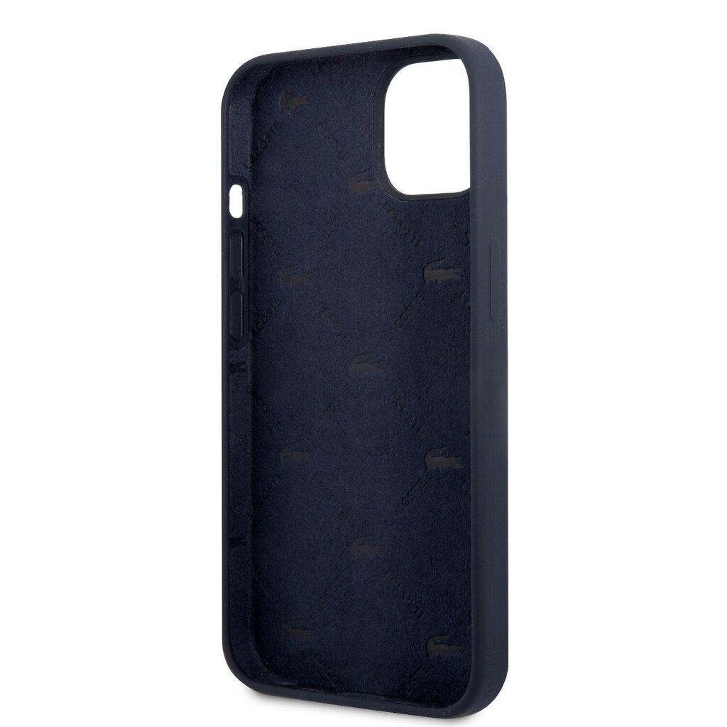 Lacoste Liquid Silicone Glossy Printing Logo Case for iPhone 13 Navy цена и информация | Telefonide kaitsekaaned ja -ümbrised | hansapost.ee