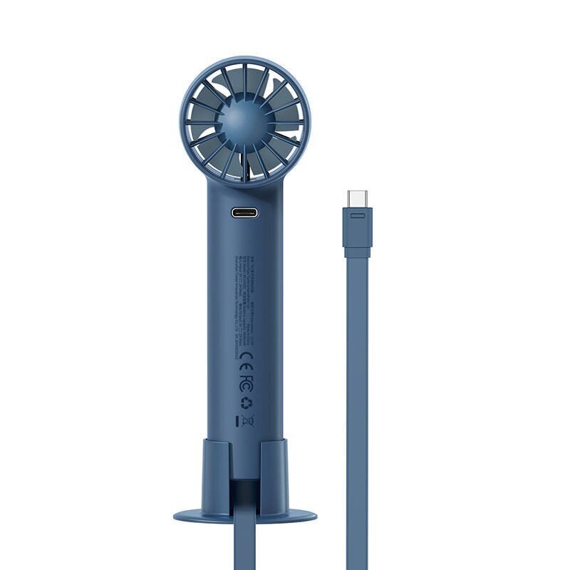 Baseus Flyer Turbine portable hand fan + USB-C cable (blue) цена и информация | Ventilaatorid | hansapost.ee