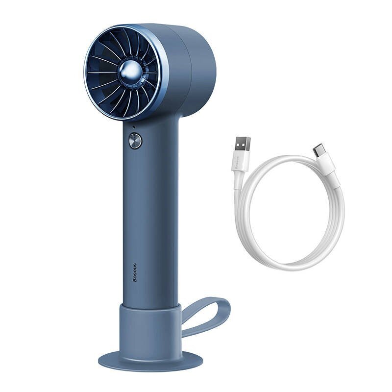 Baseus Flyer Turbine portable hand fan + USB-C cable (blue) цена и информация | Ventilaatorid | hansapost.ee