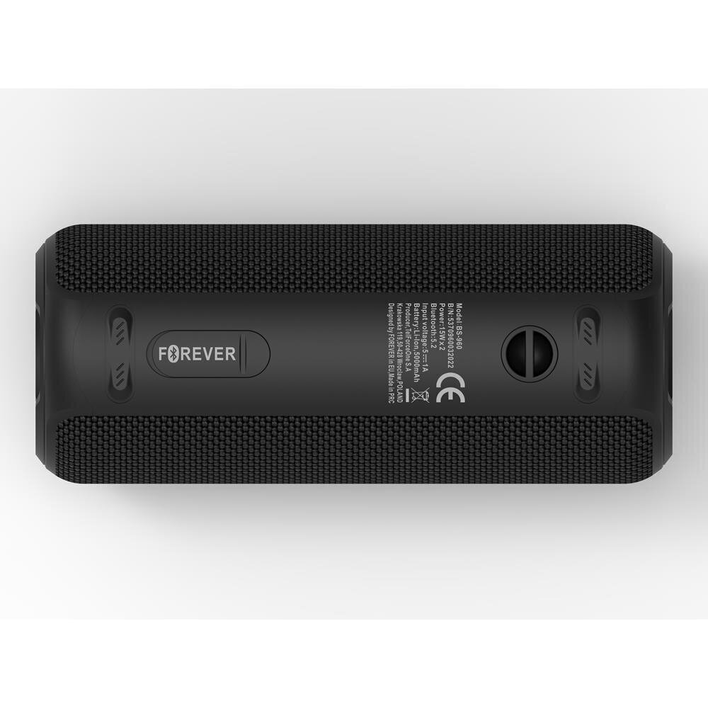 Forever Bluetooth speaker Toob 30 PLUS BS-960 black цена и информация | Kõlarid | hansapost.ee