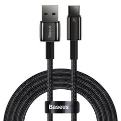 Baseus Tungsten Gold Cable USB to USB-C, 100W, 1 м (black) цена и информация | Borofone 43757-uniw | hansapost.ee