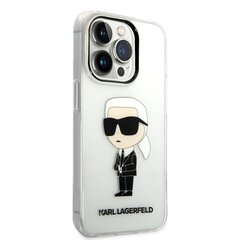 Karl Lagerfeld IML Ikonik NFT Case for iPhone 14 Pro Max Transparent hind ja info | Telefonide kaitsekaaned ja -ümbrised | hansapost.ee