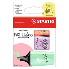 Stabilo Zakreślacz Boss Mini Pastellove 3 kolory (283420) цена и информация | Канцелярские товары | hansapost.ee