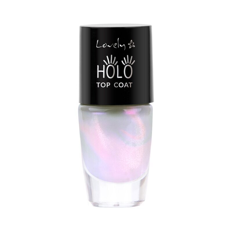 Küünelakk Lovely Holo Top Coat, 8ml hind ja info | Küünelakid ja küünelakieemaldajad | hansapost.ee