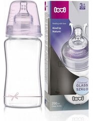 Стеклянная бутылочка Lovi Diamond glass Baby Shower girl, 250 мл цена и информация | Бутылочки и аксессуары | hansapost.ee