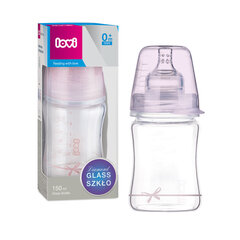 Стеклянная бутылка Lovi Diamond glass Baby Shower girl, 150 мл цена и информация | Бутылочки и аксессуары | hansapost.ee