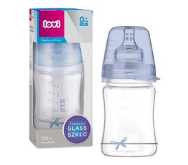 Стеклянная бутылка Lovi Diamond glass Baby Shower boy, 150 мл цена и информация | Бутылочки и аксессуары | hansapost.ee