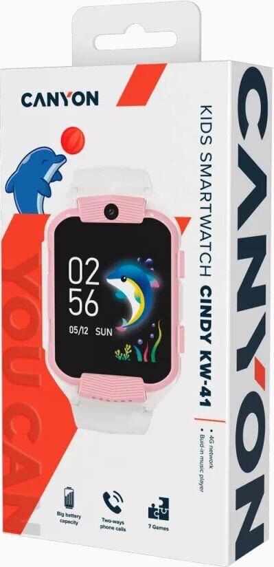 Canyon Cindy KW-41 White/Pink hind ja info | Nutikellad, laste nutikellad | hansapost.ee