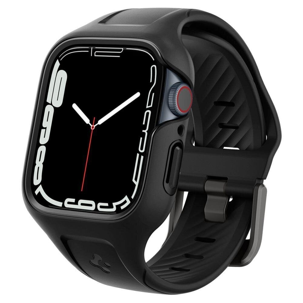 Spigen Liquid Air "Pro" Apple Watch 7 (45 MM) Black цена и информация | Nutikellade aksessuaarid ja tarvikud | hansapost.ee